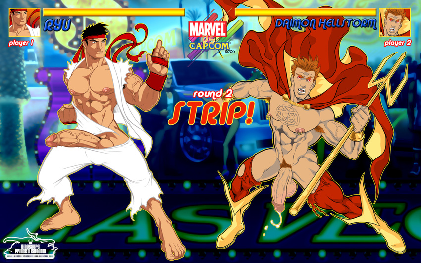 crossover daimon_hellstrom marvel patrick_fillion ryu son_of_satan street_fighter