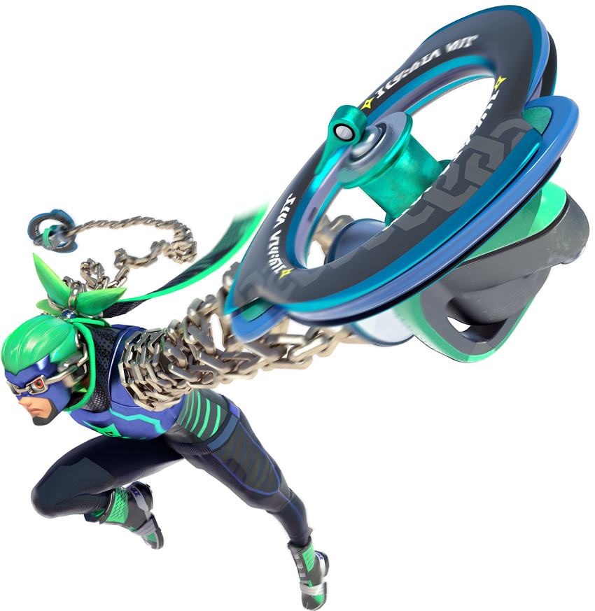 1boy arms_(game) green_hair ninjara nintendo official_art