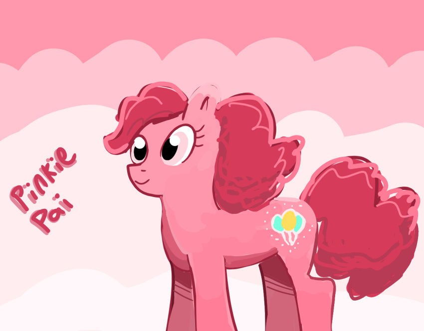 equid equine female feral friendship_is_magic fur hair hasbro horse mammal my_little_pony pink_body pink_eyes pink_fur pink_hair pinkie_pie_(mlp) pony solo tomy_thj