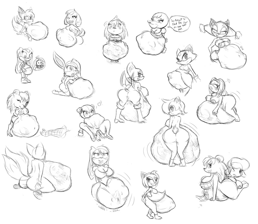 &lt;3 abdominal_bulge able_sisters ambiguous_gender amy_rose anal_vore animal_crossing anthro anus areola bat black_and_white blaze_the_cat breasts bunnie_rabbot carnivorousvixen cherry clothing cosmo_the_seedrian cream_the_rabbit english_text female female/ambiguous female/female female_pred female_prey food fruit half_naked happy_pred harriet invalid_tag lagomorph looking_at_viewer looking_back lsabelle_(animal_crossing) mable male male/ambiguous male_pred mammal monochrome nintendo nipples nude one_eye_closed open_mouth oral_vore phyllis pussy rabbit rouge_the_bat sable sally_acorn simple_background sonic_(series) sonic_boom sticks_the_jungle_badger text tikal_the_echidna unbirthing underage_pred underage_prey vanilla_the_rabbit video_games vore wink young