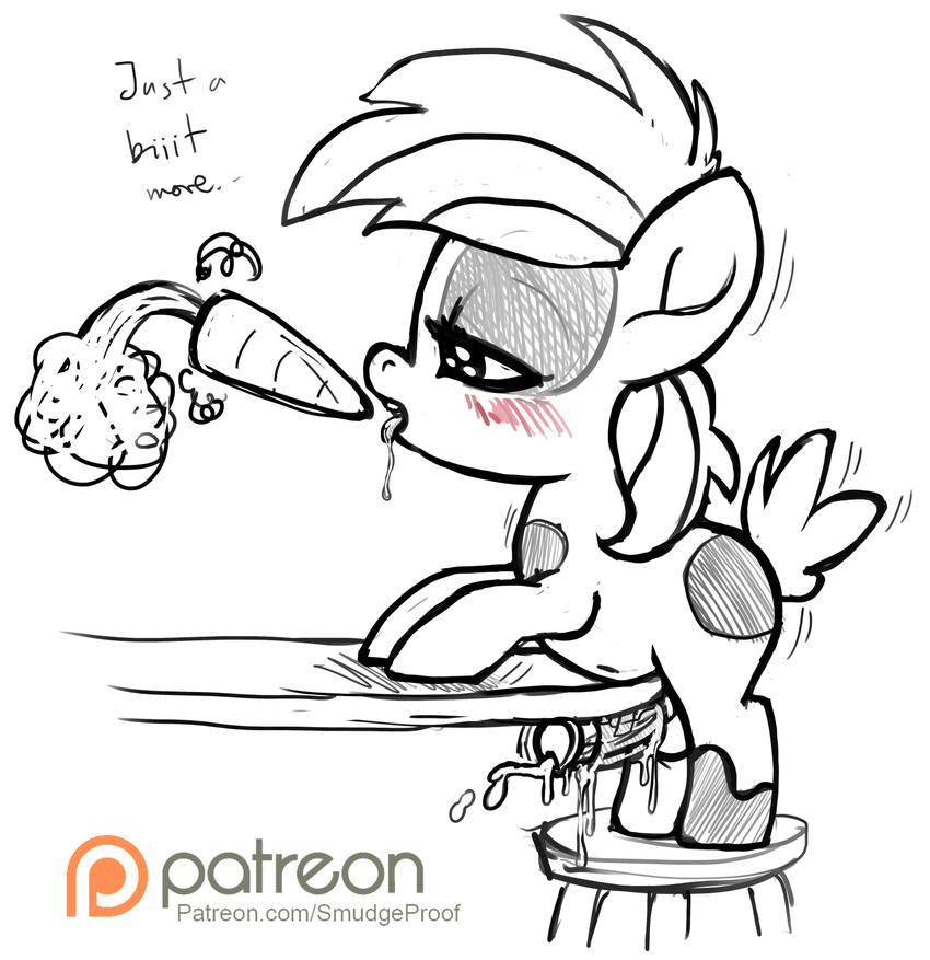 balls carrot cub equine feral food friendship_is_magic horse magic mammal masturbation my_little_pony navel patreon penis pipsqueak_(mlp) pony precum saliva salivating sex_toy simple_background sketch smudge_proof solo tongue vegetable young