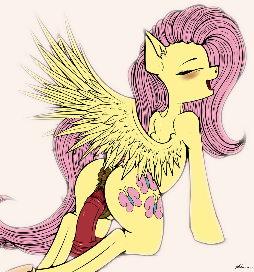 2017 absurd_res anus blush butt cutie_mark dildo dildo_sitting equine eyes_closed feathered_wings feathers female feral fluttershy_(mlp) friendship_is_magic hair hi_res hooves long_hair mammal masturbation my_little_pony neko-me open_mouth pegasus penetration pink_hair pussy sex_toy simple_background solo spread_wings vaginal vaginal_masturbation vaginal_penetration wings yellow_feathers