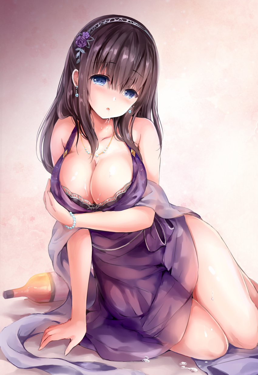 breast_hold dress mafuyu sagisawa_fumika the_idolm@ster the_idolm@ster_cinderella_girls