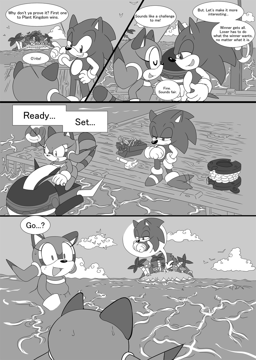 2017 anthro comic dialogue duo english_text female hedgehog hi_res male mammal marine_the_raccoon raccoon senshion sonic_(series) sonic_the_hedgehog text