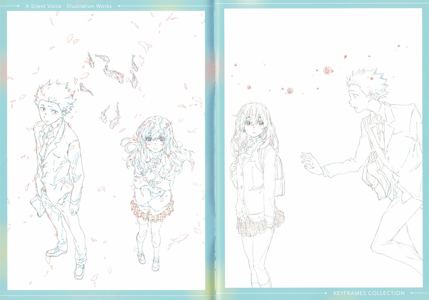 crease fixme koe_no_katachi line_art raw_scan seifuku