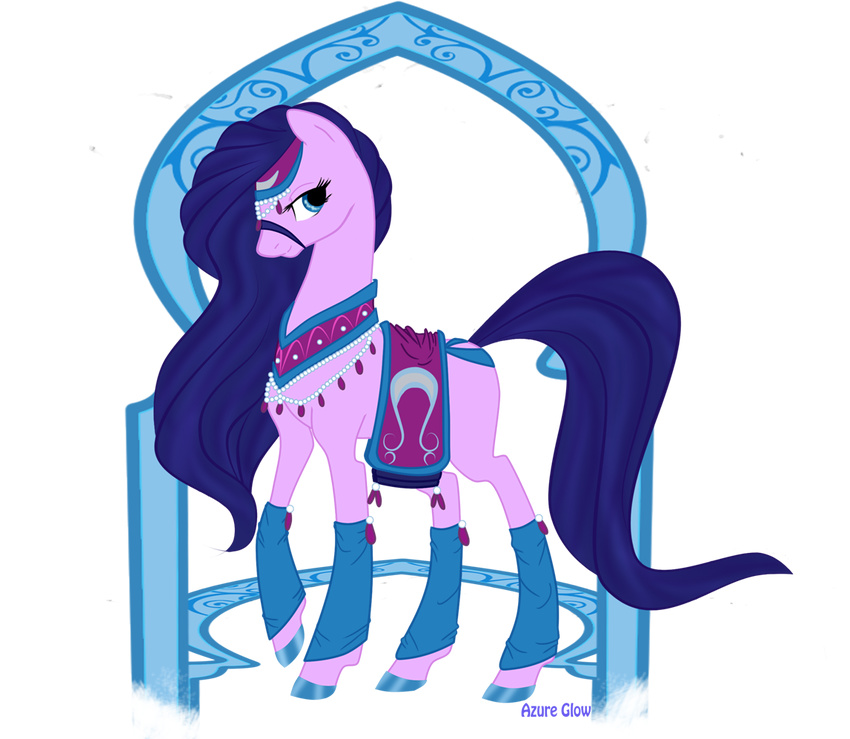 amira_(mlp) azure_glow blue_eyes blue_hair clothing equine female feral friendship_is_magic hair horse jewelry mammal my_little_pony pony solo