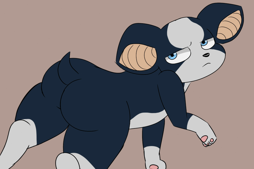 animated blue_eyes boston_terrier butt canine dog feral iggy_(jjba) invalid_tag jojo's_bizarre_adventure mammal pawpads salamikii solo walking