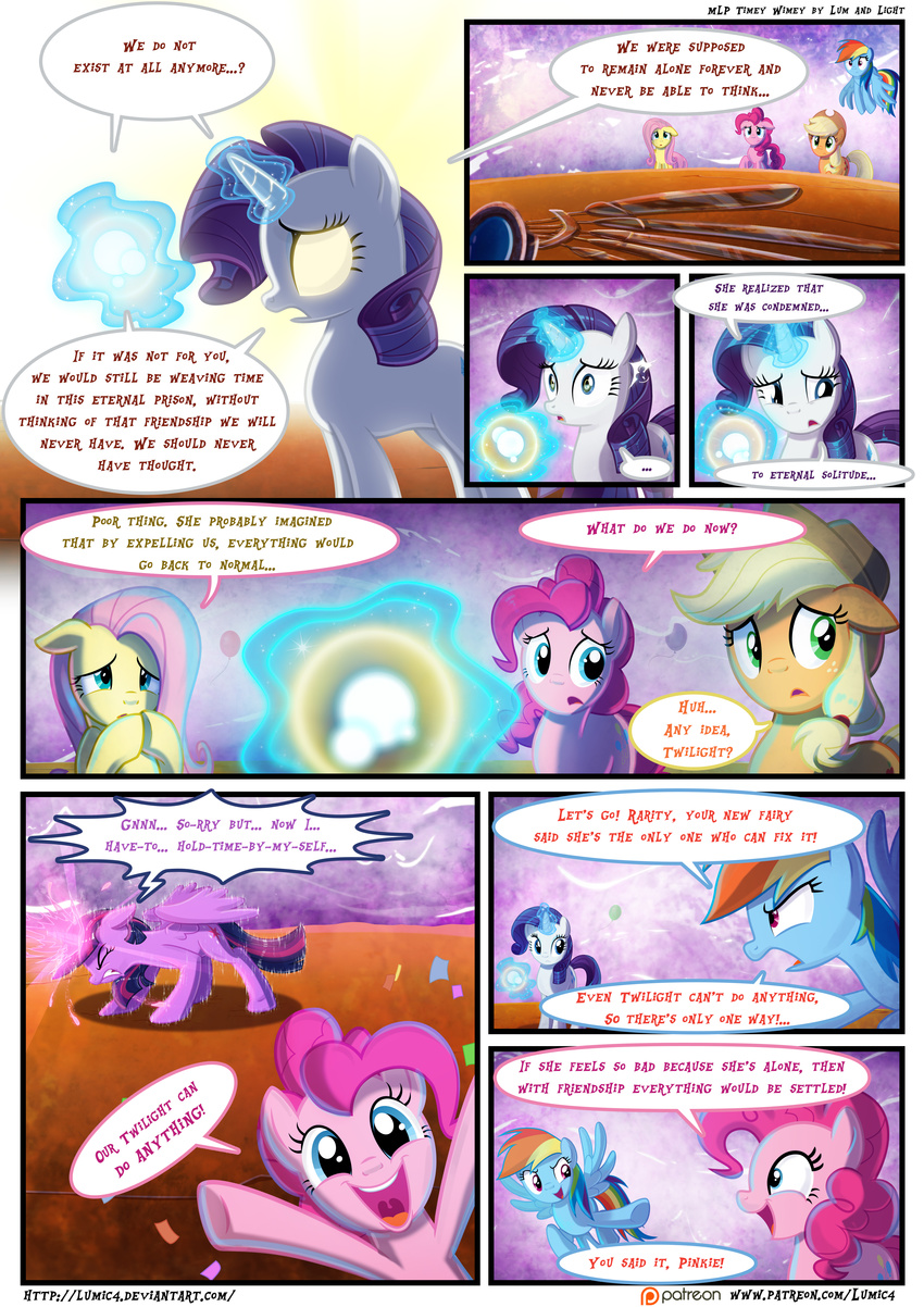 2017 applejack_(mlp) comic dialogue english_text equine fluttershy_(mlp) friendship_is_magic glowing glowing_eyes horn horse light262 mammal my_little_pony pegasus pinkie_pie_(mlp) pony possession rainbow_dash_(mlp) rarity_(mlp) text twilight_sparkle_(mlp) unicorn winged_unicorn wings