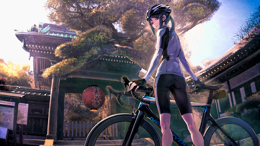 ass bike_shorts minami_kamakura_koukou_joshi_jitenshabu sabaku_no_tanuki tagme