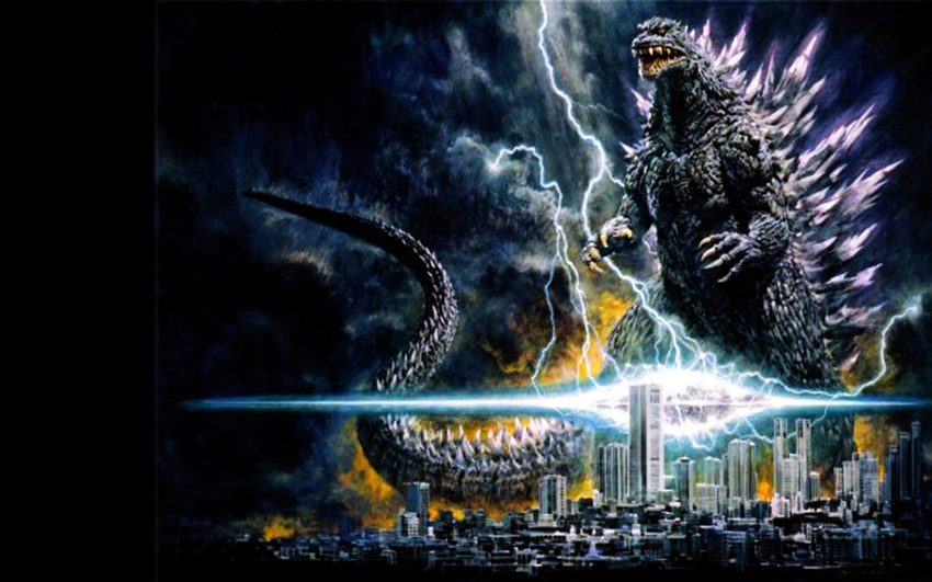 city godzilla godzilla_(series) kaijuu landscape lighting ourai_noriyoshi toho_(film_company)