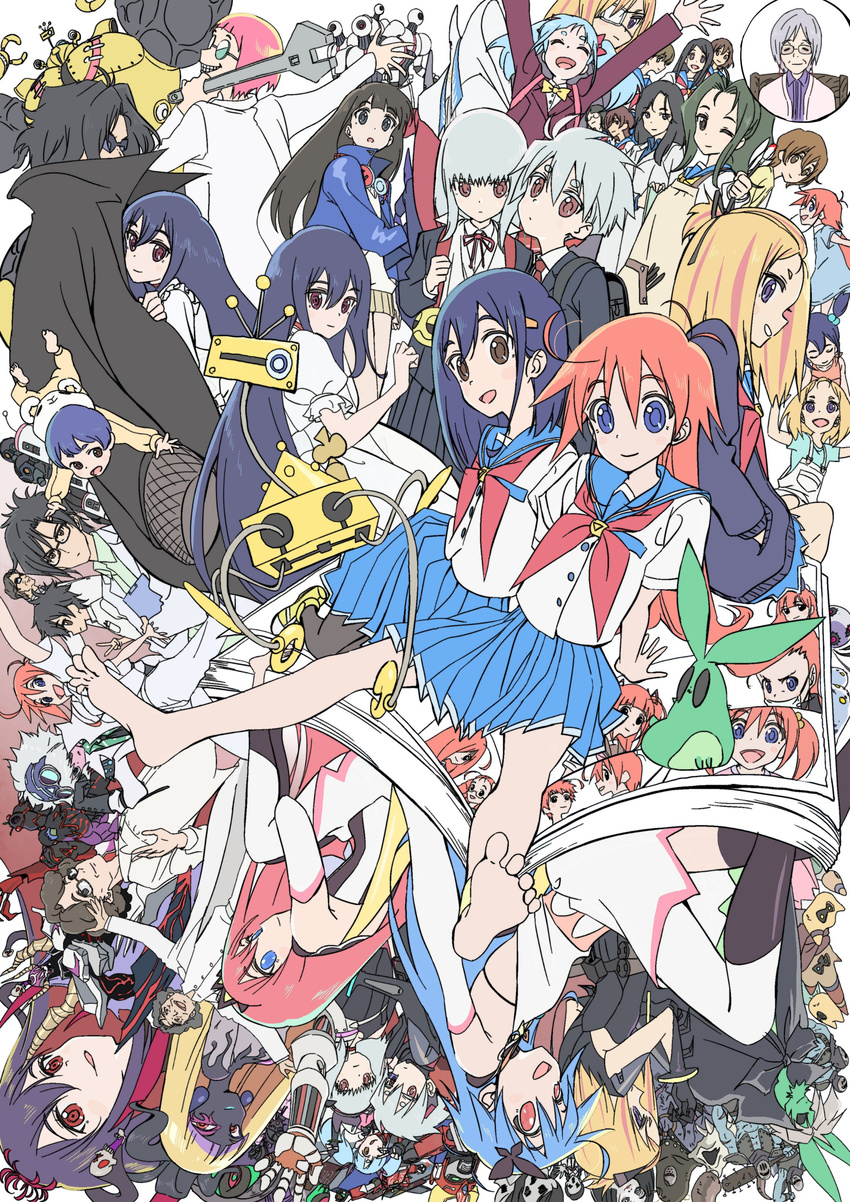 flip_flappers kojima_takashi kokomine_cocona nyunyu papika tagme toto_(flip_flappers) yayaka yuyu