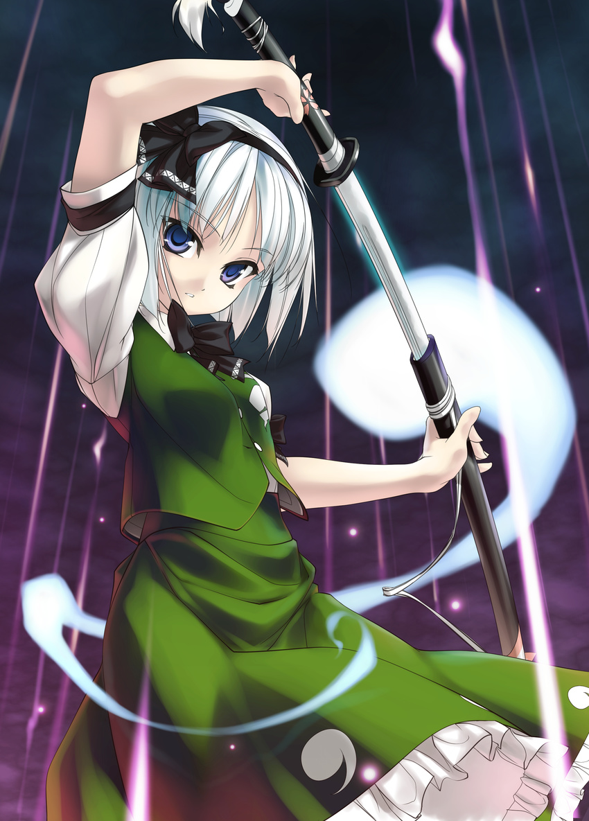 digital_version enhance_heart konpaku_youmu rokuwata_tomoe sword touhou