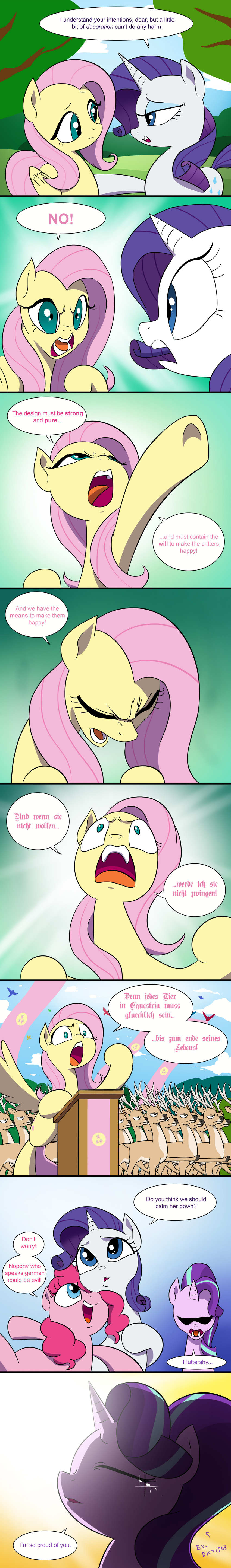 2017 better_version_at_source cervine comic deer dialogue doublewbrothers earth_pony english_text equine female feral fluttershy_(mlp) friendship_is_magic german_text group hair hi_res horn horse male mammal multicolored_hair my_little_pony outside pink_hair pinkie_pie_(mlp) pony purple_hair rarity_(mlp) starlight_glimmer_(mlp) text translation_request twilight_sparkle_(mlp) two_tone_hair unicorn