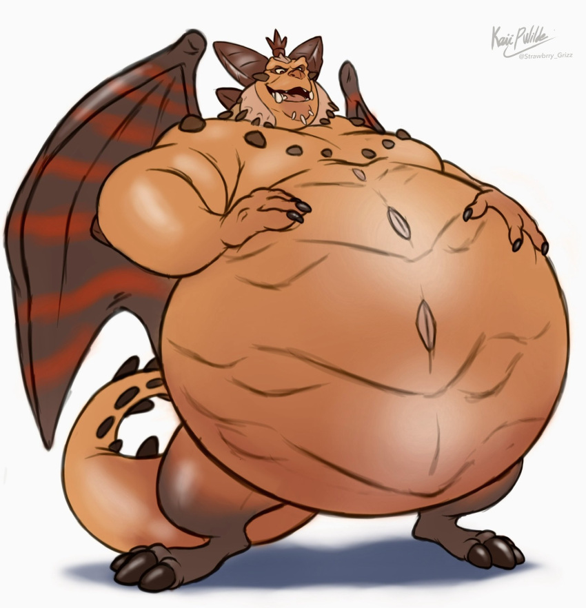 activision anthro belly big_belly biped dragon feet fingers hi_res huge_belly husky2paws magnus_(spyro) male male_anthro mythological_creature mythological_scalie mythology nude_anthro nude_male obese obese_anthro obese_male overweight overweight_anthro overweight_male scalie shadow simple_background solo spyro_reignited_trilogy spyro_the_dragon tail teeth toes tongue white_background wings