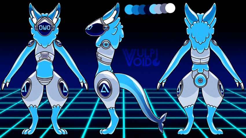 3dref digital_media_(artwork) furry hi_res invalid_tag latex machine metal model_sheet protogen techno