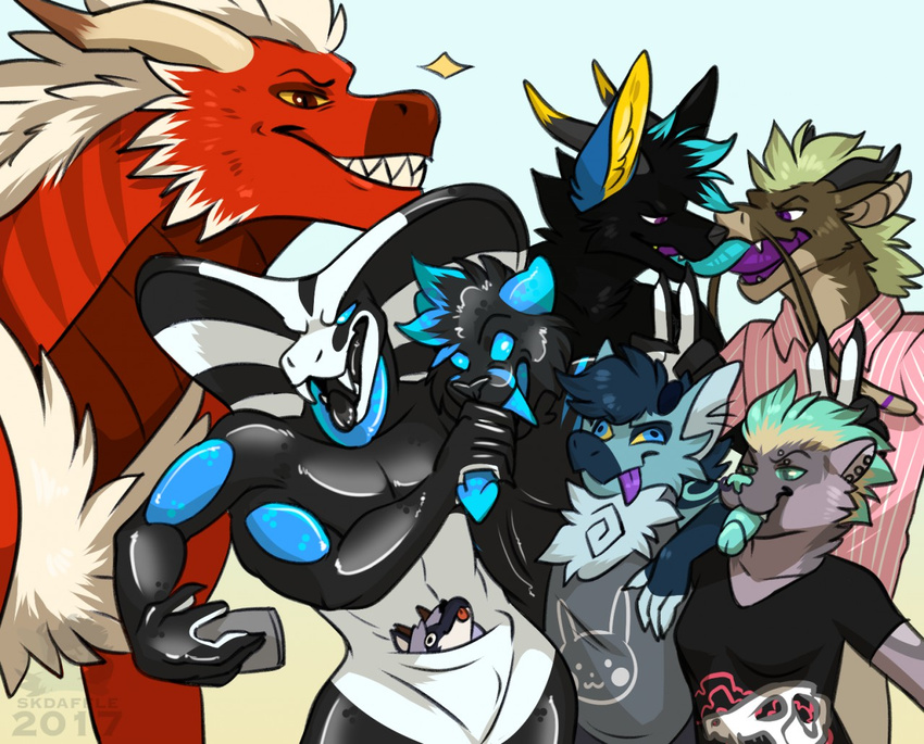 acexiosfaye anthro canine colin-tox dragon featheredpredator female feral garrus_kayric hexhawk jackal kissing ledrif male mammal meerkat mongoose multi_arm multi_limb naga penis penis_tongue pouch reptile rubber scalie skdaffle snake tongue tongue_out