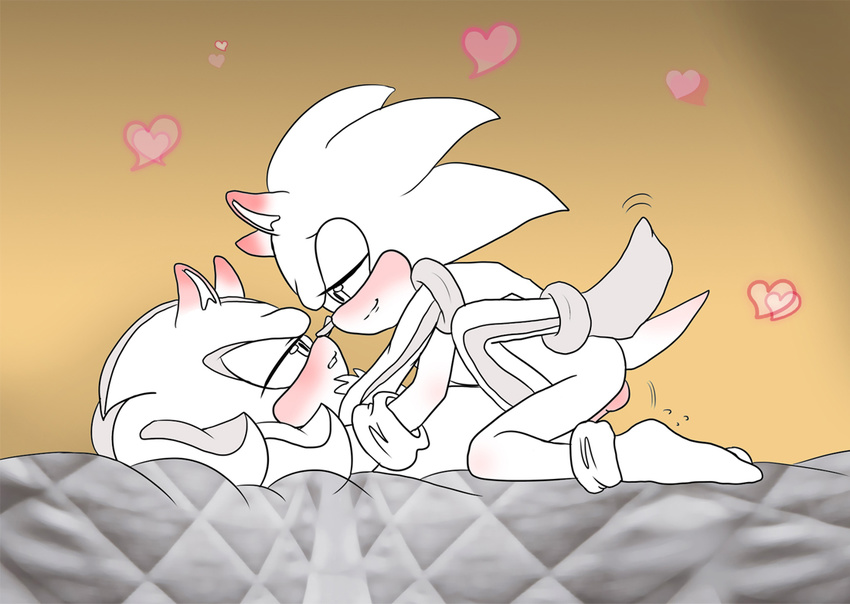 balls bed blush didichann duo erection hedgehog lying male male/male mammal mostly_nude on_back penetration penis sex shadow_the_hedgehog sonic_(series) sonic_the_hedgehog