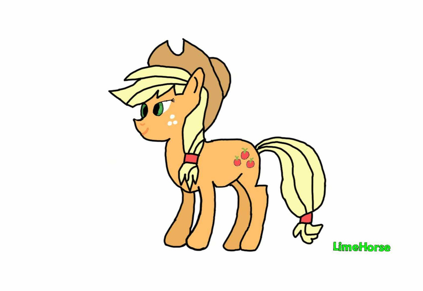 applejack_(mlp) colored drawing friendship_is_magic limehorse my_little_pony safe