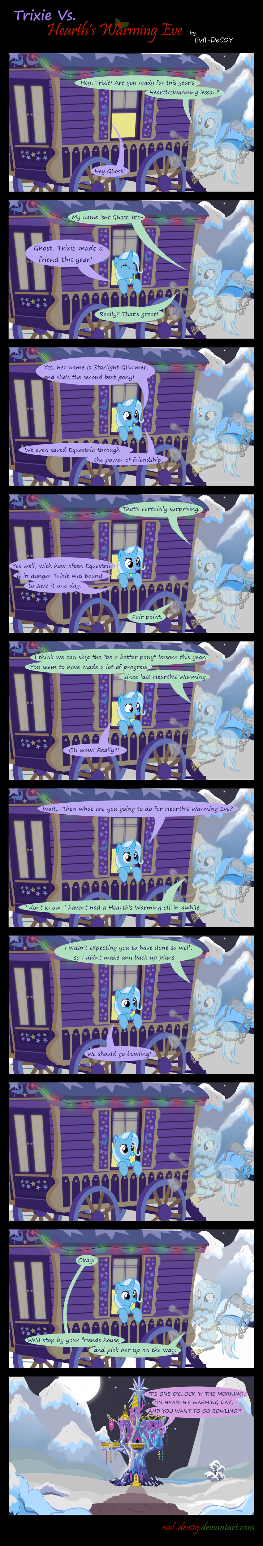 comic dialogue english_text equine evil-dec0y friendship_is_magic ghost horn horse mammal my_little_pony pony snow spirit text trixie_(mlp) unicorn