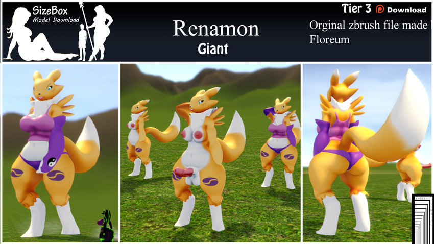 3d_(artwork) anthro breasts digimon digital_media_(artwork) endless_(artist) female fur game_(disambiguation) gamemod hi_res intersex mammal mod renamon