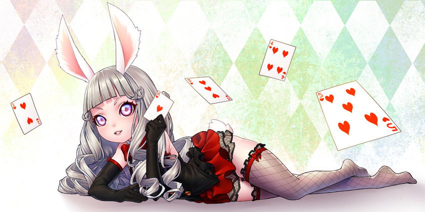 animal_ears bunny_ears elin tail tera_online thighhighs yakitori_(taikisyatoru)