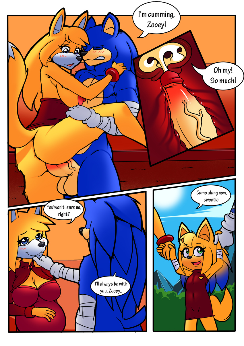 big_breasts big_penis breasts canine chloe_the_hybrid comic cum cum_in_pussy cum_inside dreamcastzx1 female fox hedgehog huge_penis hybrid_species joykill male mammal penis pregnant sonic_(series) sonic_boom sonic_the_hedgehog zooey_the_fox