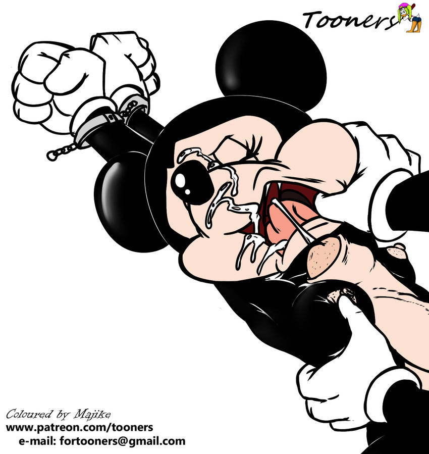 anthro areola bound breast_grab breasts clothing cum cum_in_mouth cum_inside cum_on_body cum_on_face cumshot disney duo ejaculation erect_nipples erection eyes_closed female forced fur gloves hand_on_breast handcuffs hi_res majike male male/female mammal minnie_mouse mouse nipples nude open_mouth orgasm penis rape rodent sex shackles simple_background sketch titfuck tongue tooners white_background