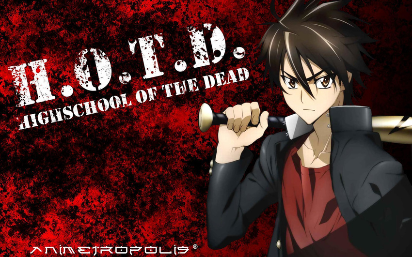 highschool_of_the_dead komuro_takashi tagme wallpaper