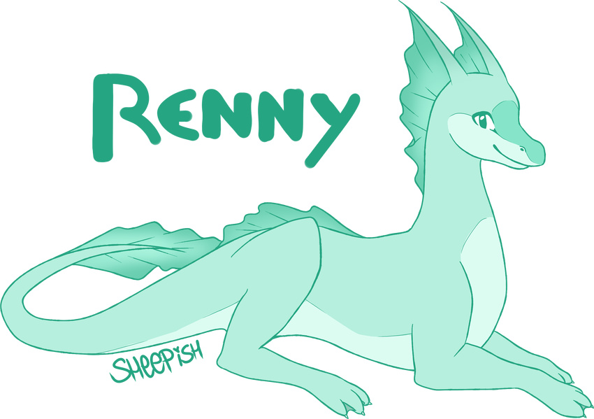 aquatic_dragon cute dragon renny reptile scalie sheepish swedish