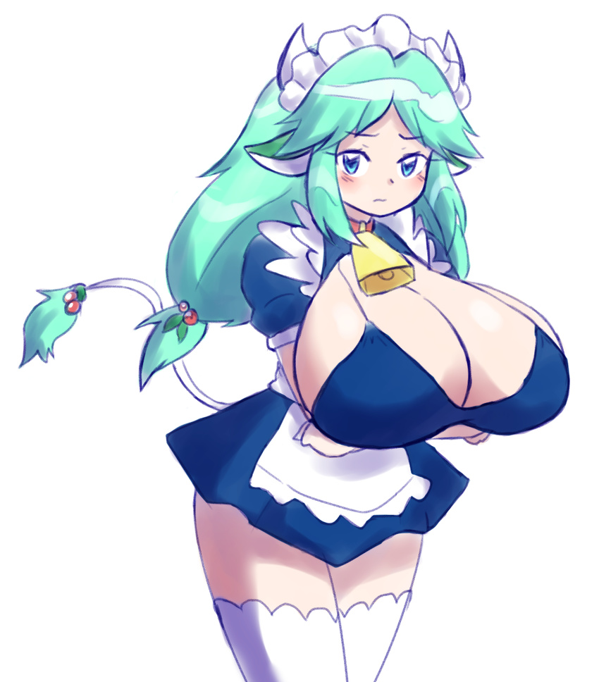 alphaerasure animal_humanoid big_breasts birthdaygift bovine breasts cattle cleavage clothed clothing cow_humanoid cowbell cowgirl_(disambiguation) female hair humanoid invalid_tag lucia maid_uniform mammal paulgq sketch uniform