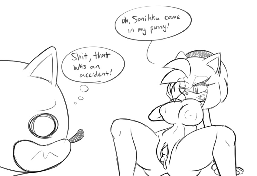 amy_rose big_breasts breasts cum cum_in_pussy cum_inside female hedgehog lagomorph male mammal nude sandunky sonic_(series) sonic_the_hedgehog spread_legs spreading unwanted_cumshot