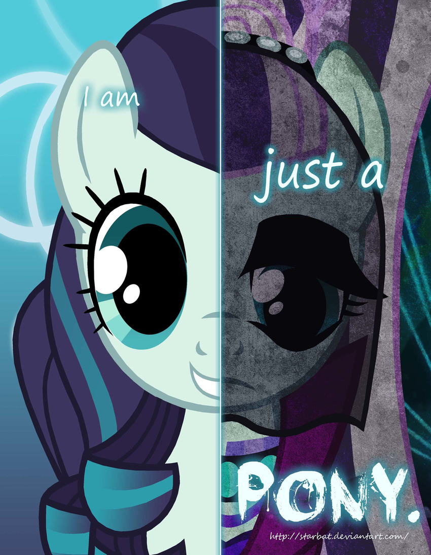 blue_eyes clothing coloratura_(mlp) equine female friendship_is_magic horse mammal my_little_pony pony portrait poster starbat