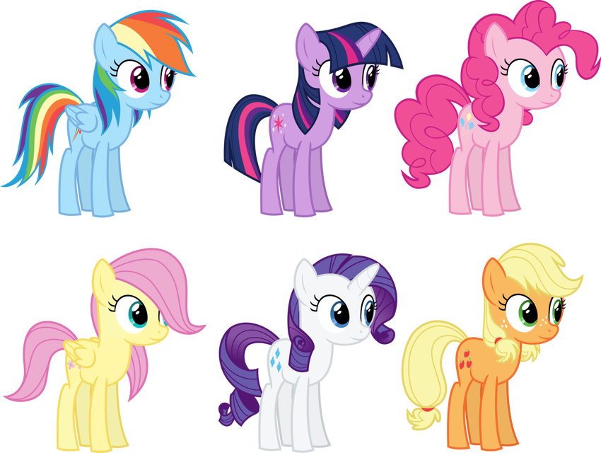 2017 applejack_(mlp) blonde_hair blue_eyes blue_feathers cutie_mark earth_pony equine eyeshadow feathered_wings feathers female feral fluttershy_(mlp) friendship_is_magic fur green_eyes group hair horn horse long_hair magister39 makeup mammal multicolored_hair my_little_pony pegasus pink_hair pinkie_pie_(mlp) pony purple_eyes purple_hair rainbow_dash_(mlp) rainbow_hair rarity_(mlp) red_hair teenager twilight_sparkle_(mlp) two_tone_hair unicorn wings young