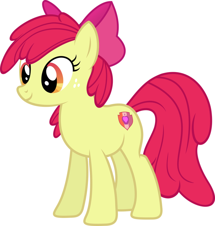 alpha_channel apple_bloom_(mlp) cutie_mark earth_pony equine female feral freckles friendship_is_magic hair horse magister39 mammal my_little_pony pony red_hair simple_background transparent_background