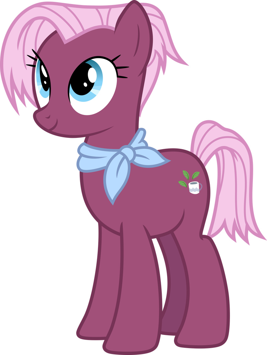 2017 alpha_channel clothing cutie_mark earth_pony equine female feral friendship_is_magic hair horse jasmine_leaf_(mlp) mammal my_little_pony pink1ejack pony simple_background smile solo transparent_background