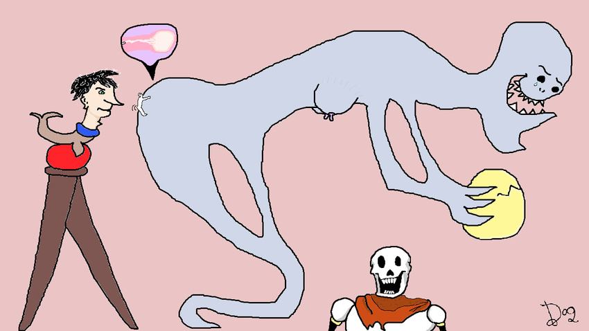 all_fours anon bone cum cum_inside dog_(artist) doggystyle egg female from_behind_position human impregnation macro male male/female mammal marine micro micro_on_macro ms_paint papyrus_(undertale) penetration pinniped seal sex size_difference skeleton undertale vaginal vaginal_penetration video_games voyeur
