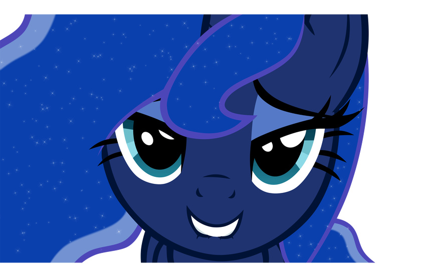 animated blue_eyes blue_hair equine feathered_wings feathers female feral friendship_is_magic hair horn looking_at_viewer mammal my_little_pony princess_luna_(mlp) smile solo winged_unicorn wings