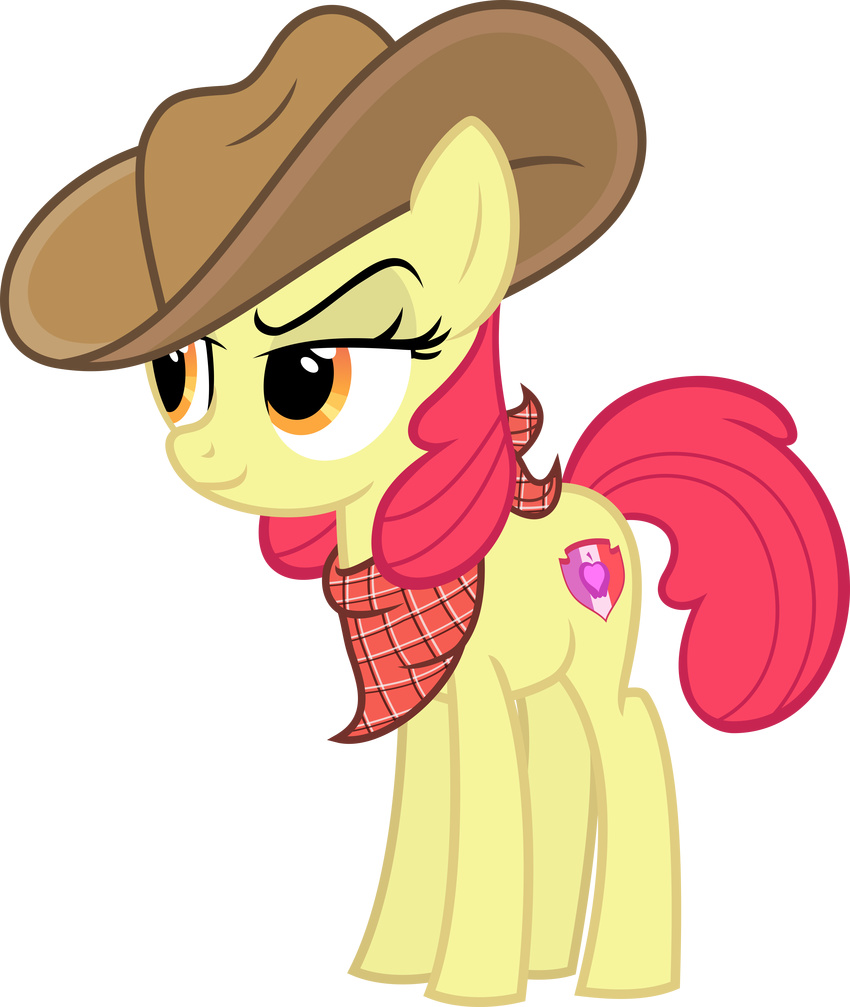 2017 aged_up apple_bloom_(mlp) bandanna cowboy_hat cutie_mark earth_pony equine female feral friendship_is_magic fur hair hat hi_res horse magister39 mammal my_little_pony pony red_hair solo teenager young