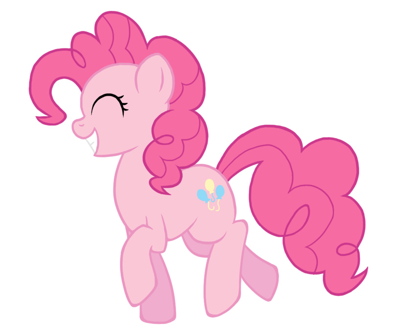 blue_eyes cutie_mark earth_pony equine female feral friendship_is_magic fur hair horse mammal my_little_pony pink_hair pinkie_pie_(mlp) pony smile solo xenovile