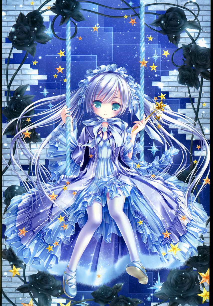 dress lolita_fashion pantsu raw_scan see_through thighhighs tinkerbell tinkle yumeya_chakai