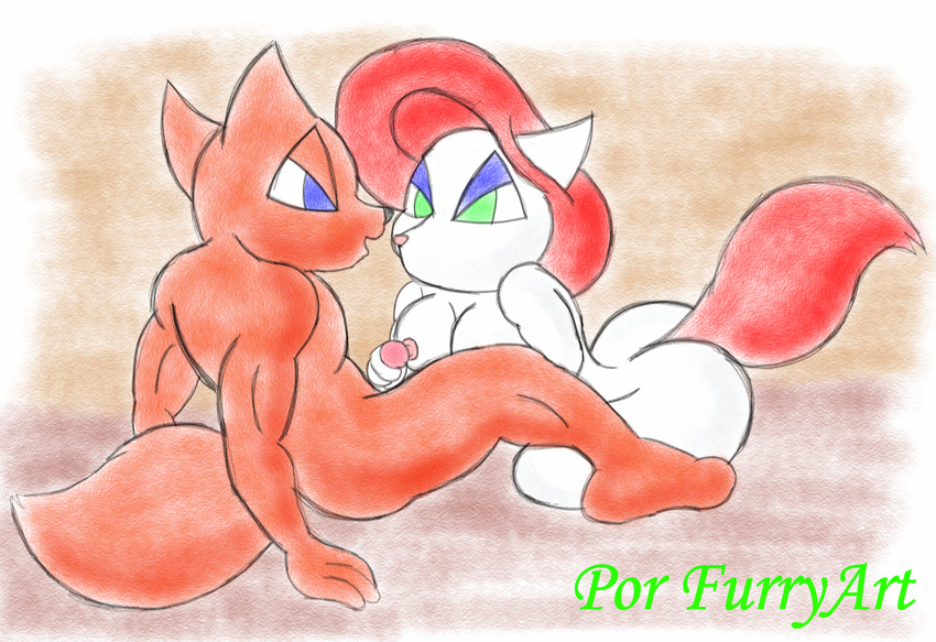 canine female handjob male male/female mammal penis por_furryart romantic sex wolf