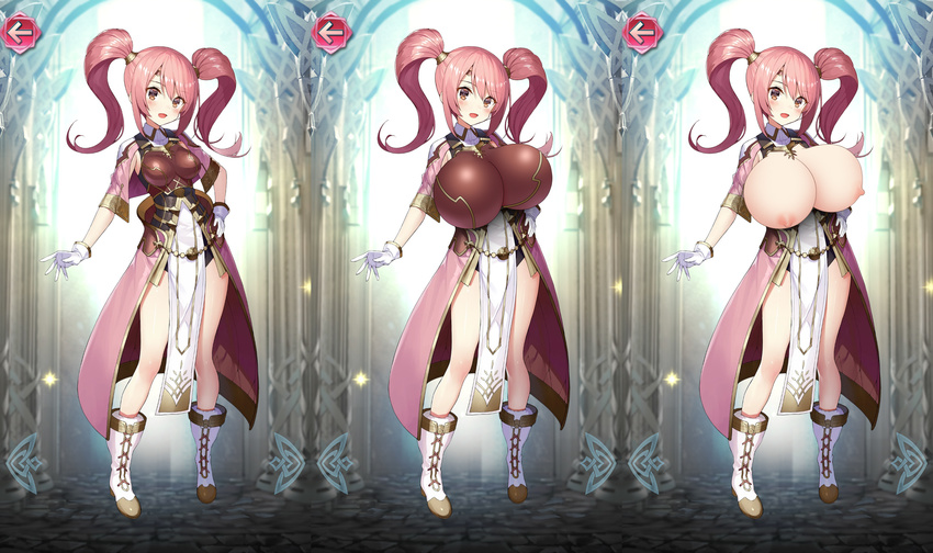 breast_expansion breasts edit fire_emblem fire_emblem_echoes fire_emblem_heroes huge_breasts large_breasts mae mae_(fire_emblem) pink_hair tagme