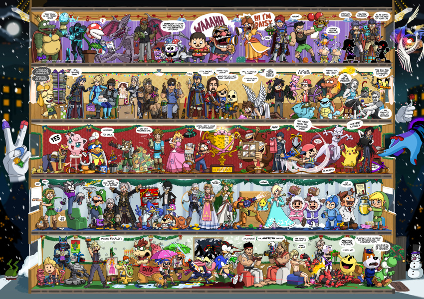 abel_hagen absurdres all_fours alph_(pikmin) amamiya_ren balance_scale bandage bandages bandages_over_eyes bayonetta_(character) bell blindfold blue_(pokemon) boulder bowser bowser_jr. bread broken_glass broken_window camilla_(fire_emblem_if) cane captain_falcon castlevania chaos_emerald character_request charizard chiko_(mario) christmas christmas_tree cloud_strife coffee_maker_(object) crazy_hand dagger dakimakura_(object) dark_pit dark_samus detective_pikachu diddy_kong disguise dog_(duck_hunt) donkey_kong donkey_kong_(series) doubutsu_no_mori dr._mario duck_(duck_hunt) duck_hunt falco_lombardi fire_emblem fire_emblem:_kakusei fire_emblem:_souen_no_kiseki flower food fortnite fox_mccloud galeem ganondorf gen_1_pokemon gen_2_pokemon gen_4_pokemon gen_6_pokemon gen_7_pokemon gift glass greninja hat helmet highres huge_filesize ice_climbers ice_cream ice_cream_cone ike incineroar inkling ivysaur jesus jigglypuff ken_masters kid_icarus kid_icarus_uprising king_dedede king_k._rool kirby kirby_(series) krom laser_pointer link little_mac lucario lucas lucina luigi male_trainer_(wii_fit) mario mario_(series) marth mask master_hand megaphone meme menorah merry_christmas meta_knight metroid mewtwo mii_(nintendo) mother_(game) mr._game_&amp;_watch muscle my_unit_(fire_emblem:_kakusei) my_unit_(fire_emblem_if) nail_polish nana_(ice_climber) nerf_gun ness nintendo olimar pac-man painting palutena pichu pikachu pikmin_(creature) pillow piranha_plant pit_(kid_icarus) popo_(ice_climber) princess_daisy princess_peach princess_zelda r.o.b red_(pokemon) ribbon richter_belmondo ridley rockman_(character) rosetta_(mario) roy_(fire_emblem) ryouma_(fire_emblem_if) ryuu_(street_fighter) samus_aran sans santa_costume santa_hat shadow_the_hedgehog sheik shirtless shizue_(doubutsu_no_mori) shoes shulk simon_belmondo smile snow solid_snake sonic splatoon squirtle super_mario_bros. super_smash_bros. super_smash_bros._ultimate super_soaker tagme the_grinch the_legend_of_zelda the_legend_of_zelda:_a_link_between_worlds the_legend_of_zelda:_breath_of_the_wild the_legend_of_zelda:_twilight_princess toon_link trophy umbrella undertale v villager_(doubutsu_no_mori) waluigi wario water_gun weapon weighing_scale wii_fit wii_fit_trainer window wolf_o'donnell yoshi young_link zero_suit