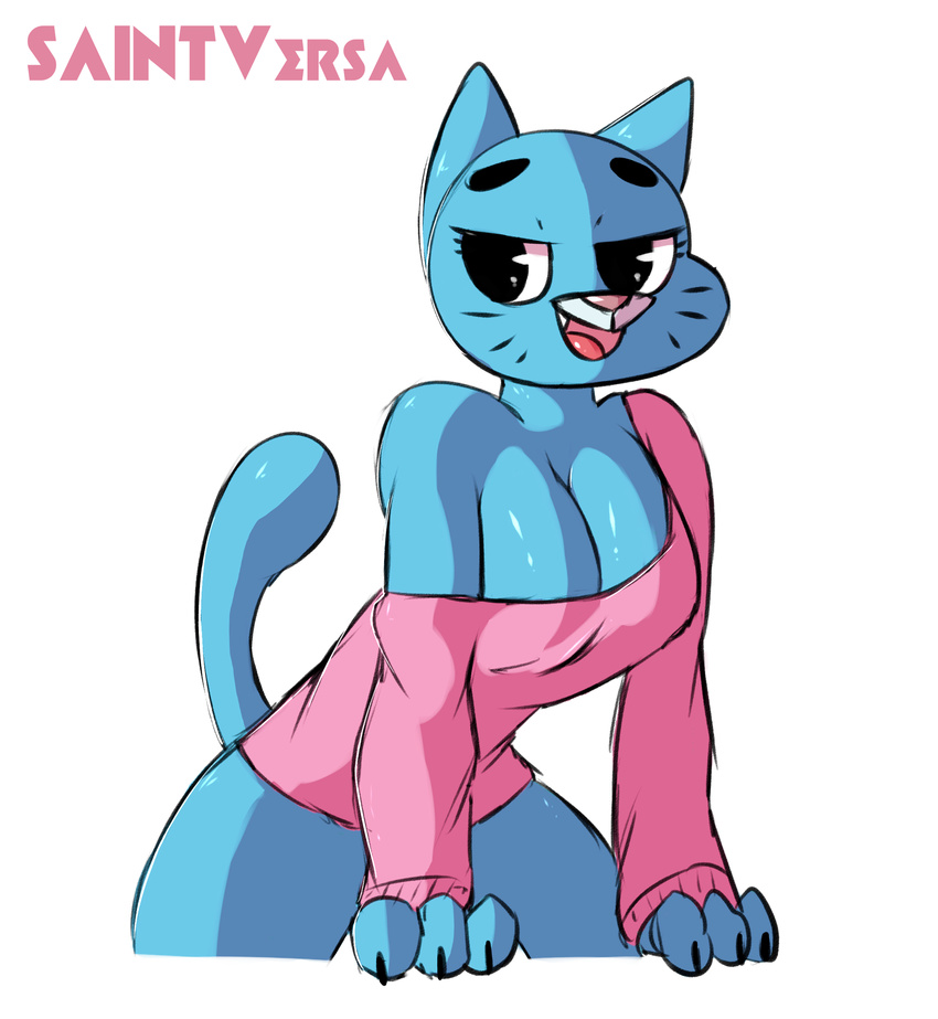 cartoon_network cat feline mammal nicole_watterson saintversa the_amazing_world_of_gumball