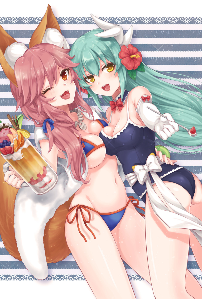 bikini caster_(fate/extra) fate/extra fate/grand_order fate/stay_night kiyohime_(fate/grand_order) pika_mouse swimsuits