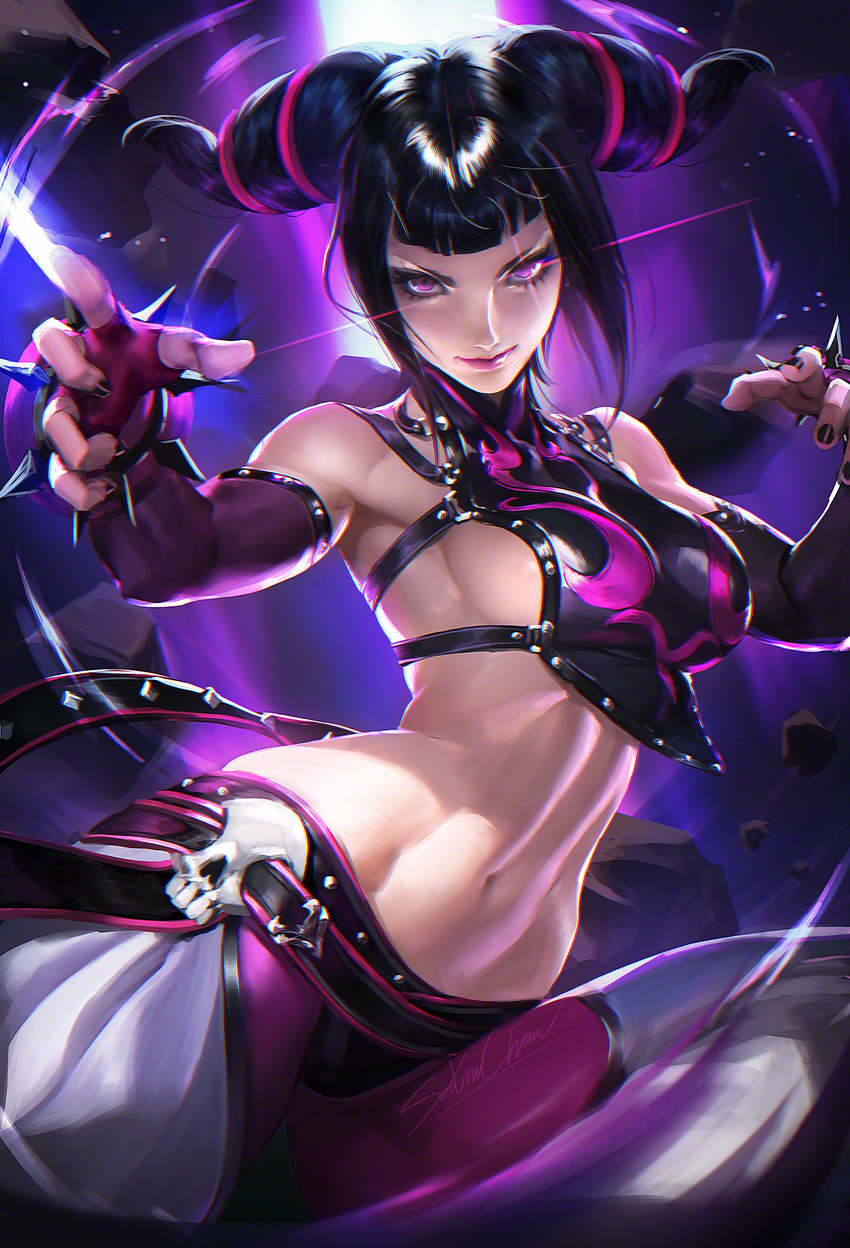 han_juri no_bra sakimichan signed street_fighter street_fighter_iv