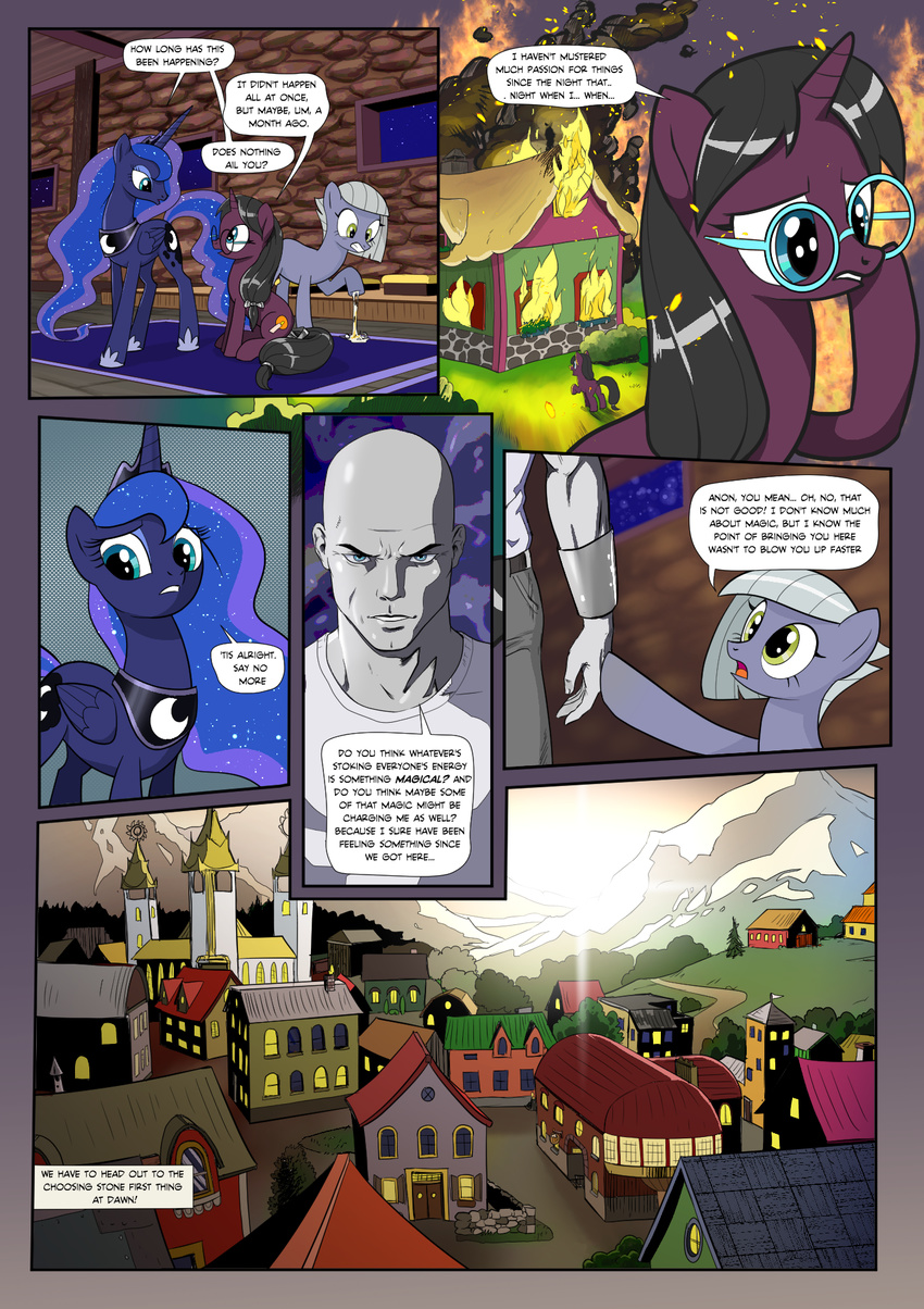 2017 anon comic dialogue earth_pony english_text equine fan_character female feral friendship_is_magic hi_res horn horse human limestone_pie_(mlp) male mammal my_little_pony pencils_(artist) pony princess_luna_(mlp) text unicorn winged_unicorn wings