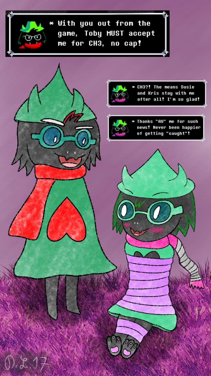 alternate_universe bdsm bondage bound captured deltarune devluca17 hi_res noyno paws ralsei restrained ribbit tiedup undertale_(series)