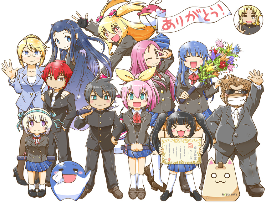 &gt;:) 6+girls :/ :3 :d ;) =_= ^_^ arin arm_up arms_behind_back artist_request ascot azer bangs banner bird black_footwear black_gloves black_hair black_legwear black_pants blazer blonde_hair blue_eyes blue_hair blue_skirt blush boots bouquet breasts brown_eyes brown_footwear brown_hair cecilia_(pangya) closed_eyes collarbone company_name crossdressing diploma dolfini dress eyebrows_visible_through_hair facial_hair fingerless_gloves flower formal gakuran glasses gloves goatee graduation grin hair_between_eyes hair_ribbon hairband hana_(pangya) hand_in_pocket hand_on_hip hands_on_another's_shoulders head_tilt high_heels high_ponytail highres holding holding_bouquet horns jacket karen_(pangya) kaz knee_boots kneehighs kooh legs_apart loafers long_hair long_sleeves looking_at_another looking_at_viewer looking_away lucia_(pangya) max_(pangya) medium_breasts mouth_hold multiple_boys multiple_girls neck_ribbon necktie nell_(pangya) not_present nuri o_o one_eye_closed open_mouth orange_ribbon otoko_no_ko pangya pants pantyhose papel parted_bangs pink_hair pleated_skirt pointy_ears purple_eyes red_eyes red_hair red_ribbon ribbon school_uniform semi-rimless_eyewear shirt shoes short_hair skirt smile spika_(pangya) standing suit sunglasses teardrop thighhighs tissue translation_request transparent_background tube twintails two_side_up under-rim_eyewear v-shaped_eyebrows v_arms v_over_eye very_long_hair waving white_legwear white_neckwear white_shirt wiping_eyes yellow_ribbon