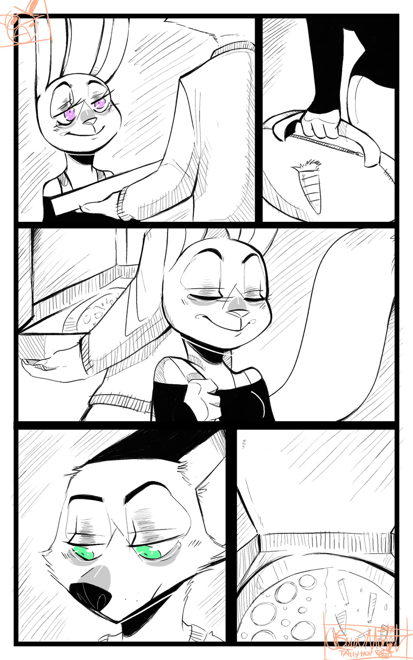 2017 absurd_res anthro canine charlotteray clothed clothing comic disney female fox fur hi_res judy_hopps lagomorph male mammal nick_wilde rabbit zootopia